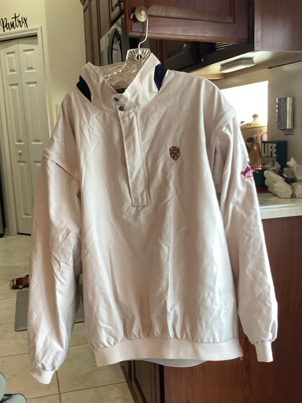 Head Tan Pullover Performance Jacket with Zip Off Sleeves